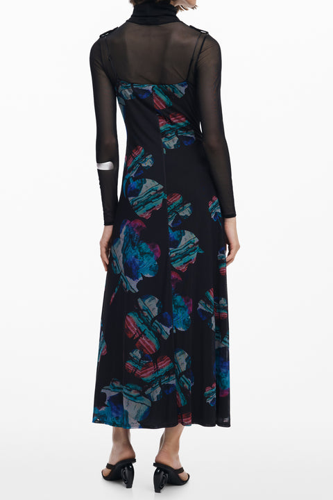 Desigual Abito Lungo Donna Nero