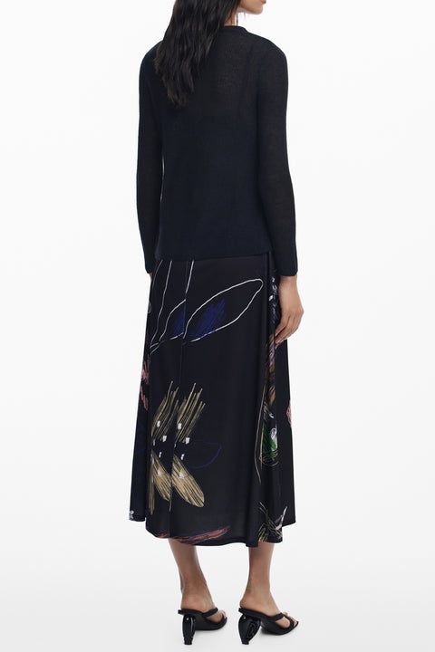 Desigual Abito Lungo Donna Nero