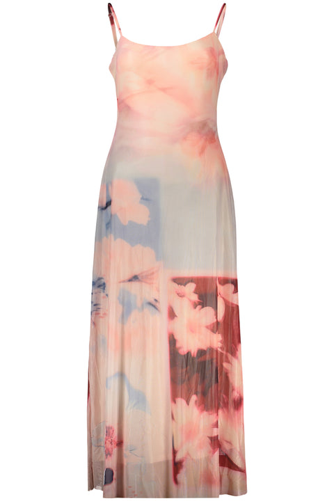 Desigual Abito Lungo Donna Rosa
