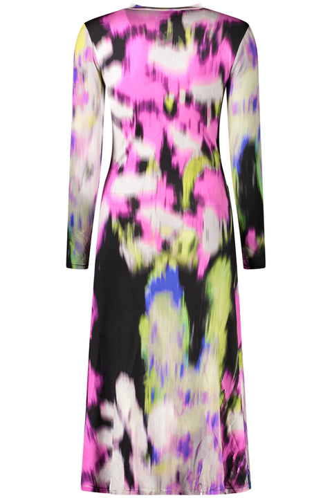 Desigual Abito Lungo Donna Rosa