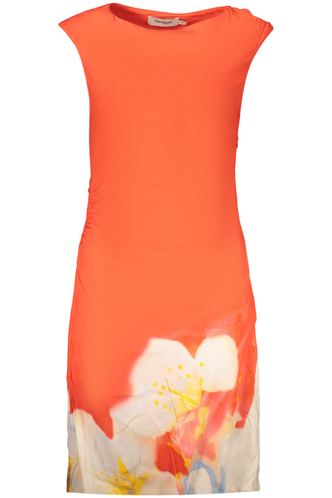 Desigual Abito Lungo Donna Rosso