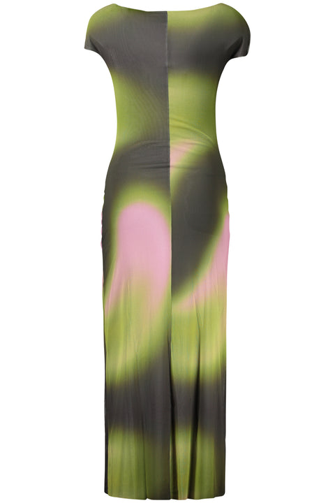 Desigual Abito Lungo Donna Verde