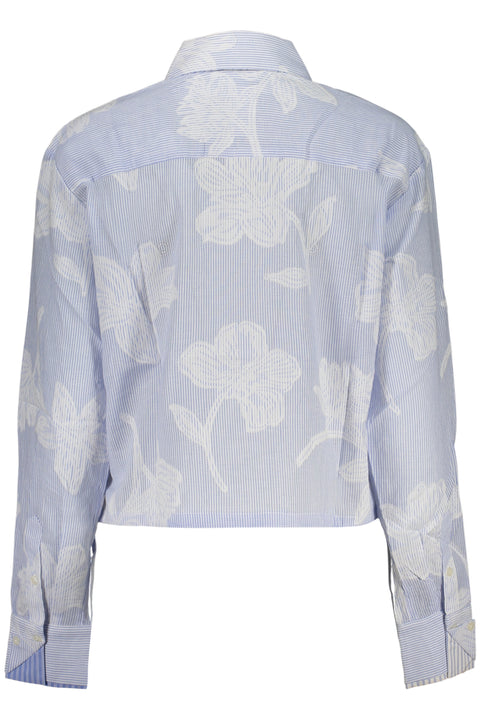 Desigual Camicia Maniche Lunghe Donna Azzurro