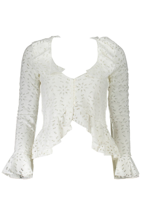 Desigual Camicia Maniche Lunghe Donna Bianco