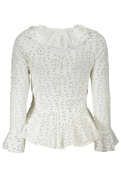 Desigual Camicia Maniche Lunghe Donna Bianco