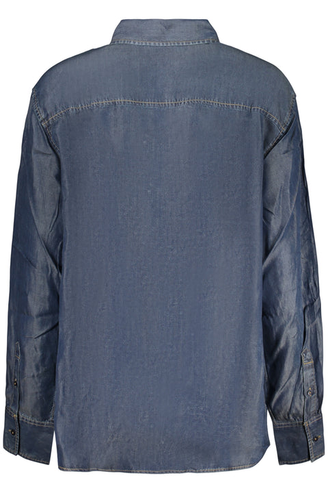 Desigual Camicia Maniche Lunghe Donna Blu