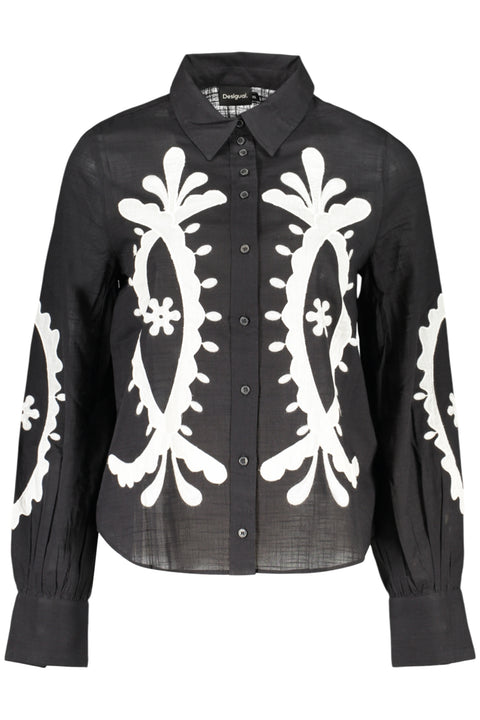 Desigual Camicia Maniche Lunghe Donna Nero