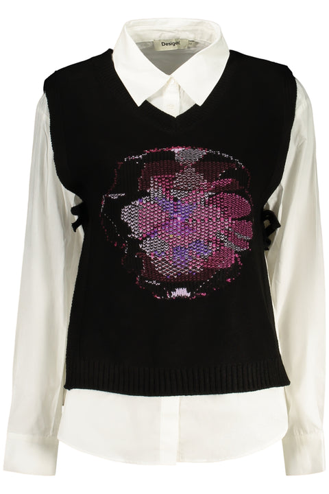 Desigual Camicia Maniche Lunghe Donna Nero