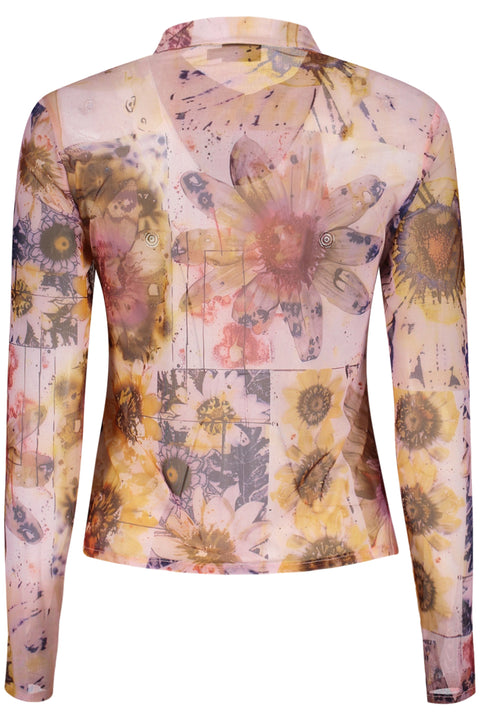 Desigual Camicia Maniche Lunghe Donna Rosa
