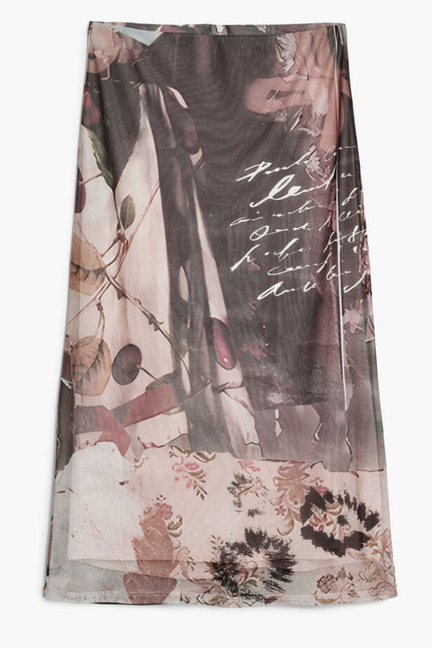 Desigual Gonna Longuette Donna Beige