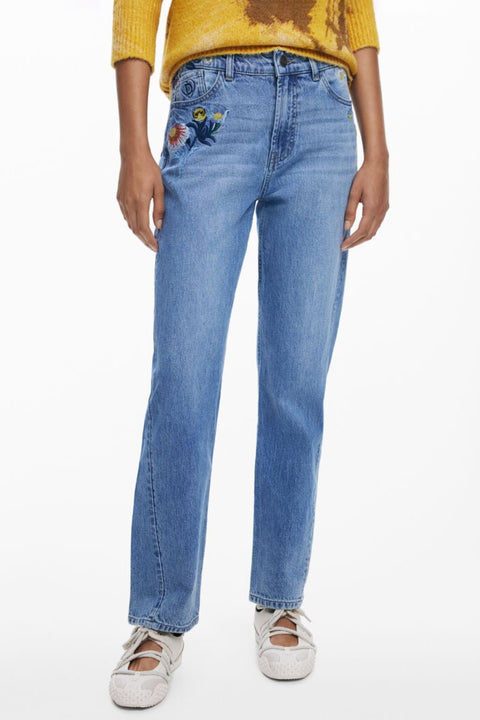 Desigual Jeans Denim Donna Azzurro
