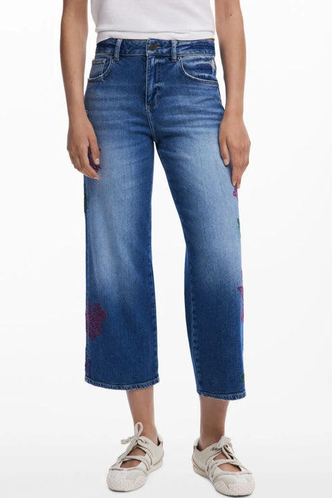 Desigual Jeans Denim Donna Azzurro