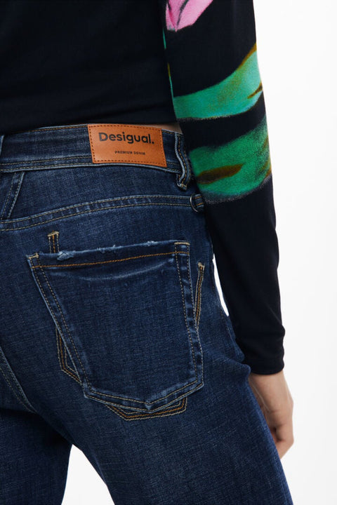 Desigual Jeans Denim Donna Blu