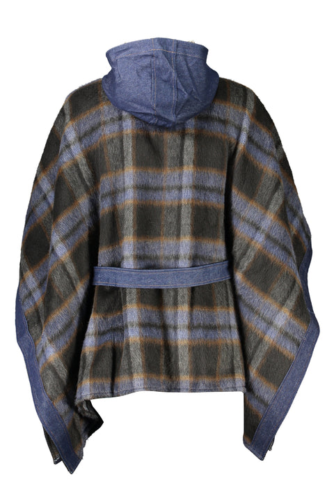Desigual Poncho Donna Blu