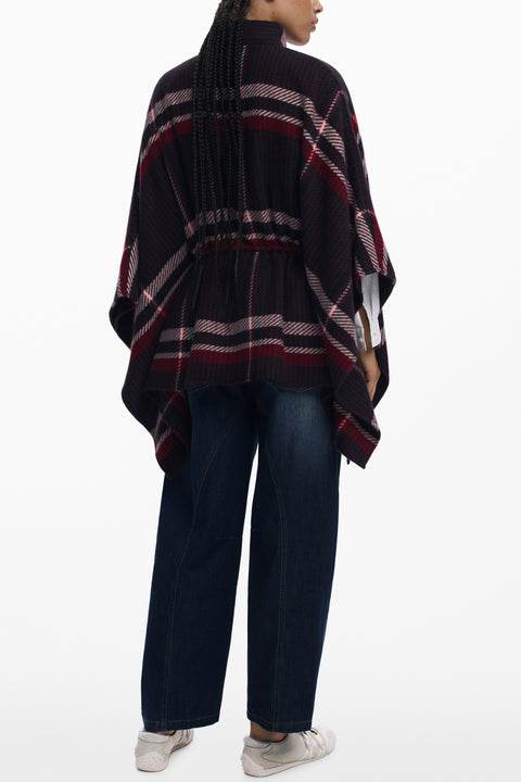 Desigual Poncho Donna Nero