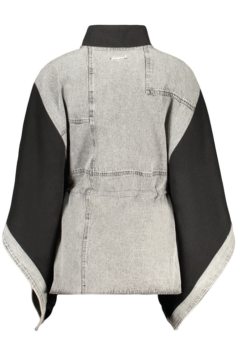 Desigual Poncho Donna Nero
