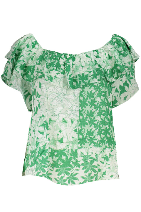 Desigual T-Shirt Maniche Corte Donna Verde