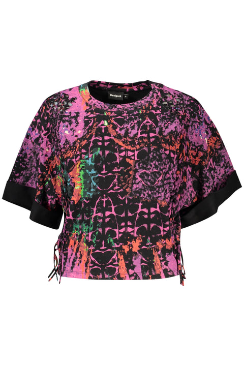 Desigual T-Shirt Maniche Corte Donna Viola