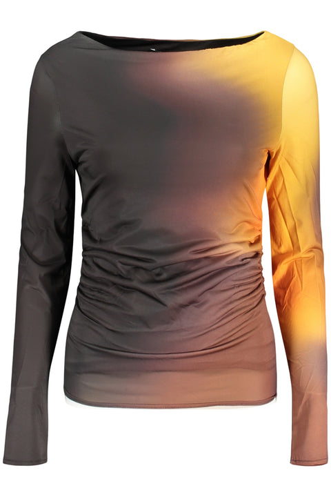 Desigual T-Shirt Maniche Lunghe Donna Nero