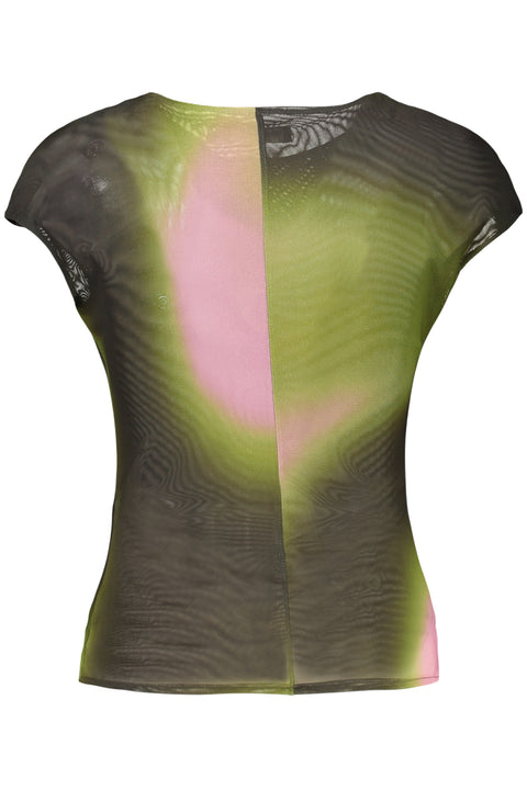 Desigual T-Shirt Senza Maniche Donna Verde