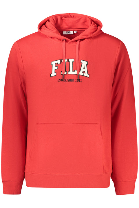 Fila Felpa Senza Zip Uomo Rosso