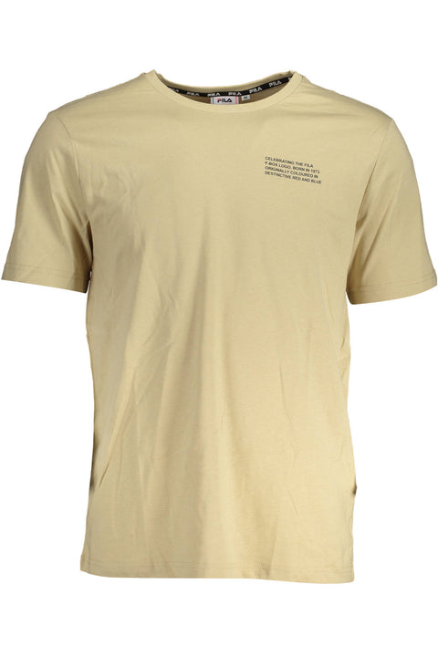 Fila T-Shirt Maniche Corte Uomo Beige