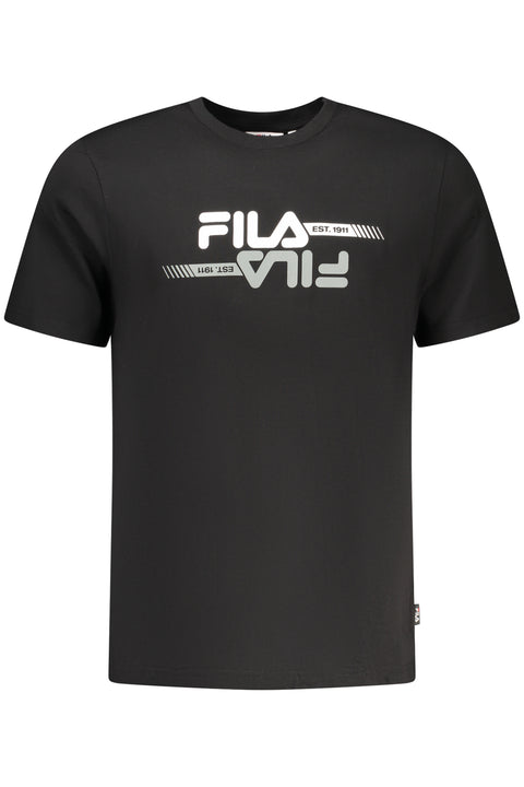Fila T-Shirt Maniche Corte Uomo Nero