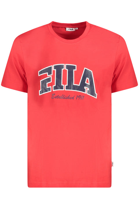 Fila T-Shirt Maniche Corte Uomo Rosso