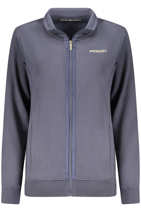 Freddy Felpa Con Zip Donna Blu
