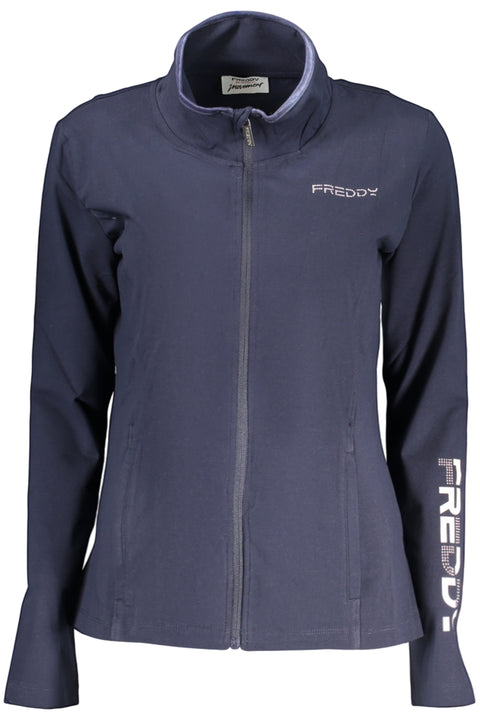 Freddy Felpa Con Zip Donna Blu