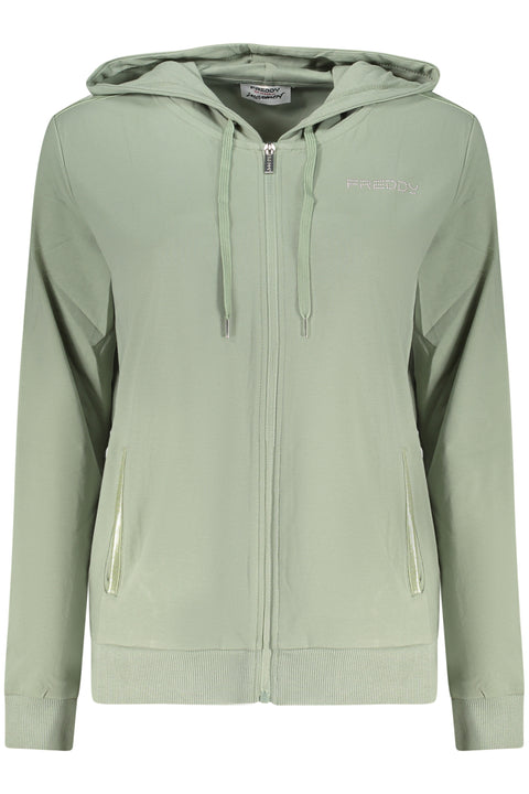 Freddy Felpa Con Zip Donna Verde