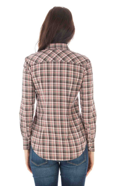Fred Perry Camicia Maniche Lunghe Donna Rosa