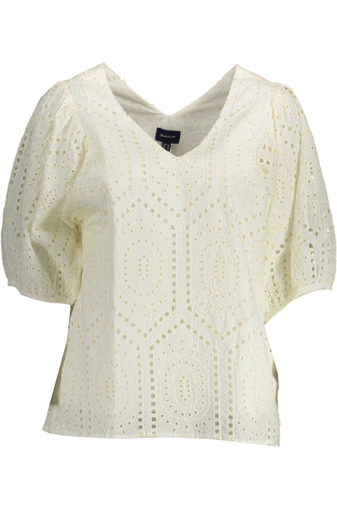 Gant T-Shirt Maniche Corte Donna Bianco