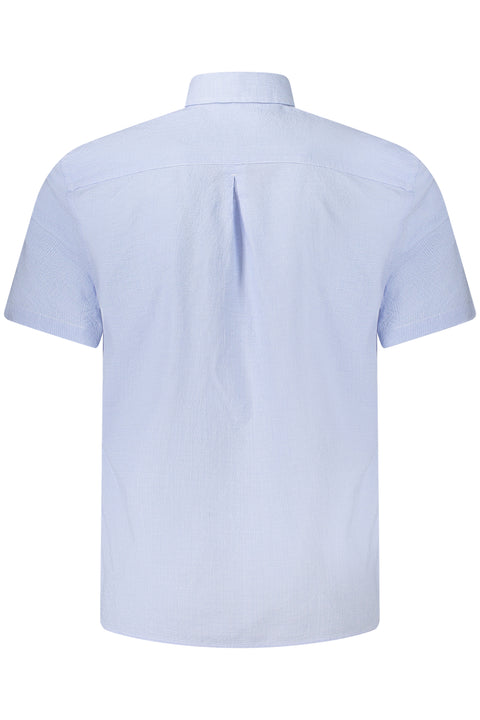 Guess Jeans Camicia Maniche Corte Uomo Azzurro
