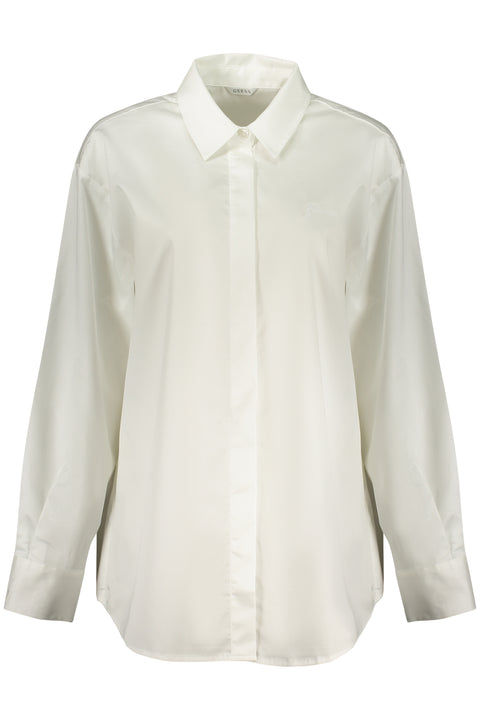 Guess Jeans Camicia Maniche Lunghe Donna Bianco