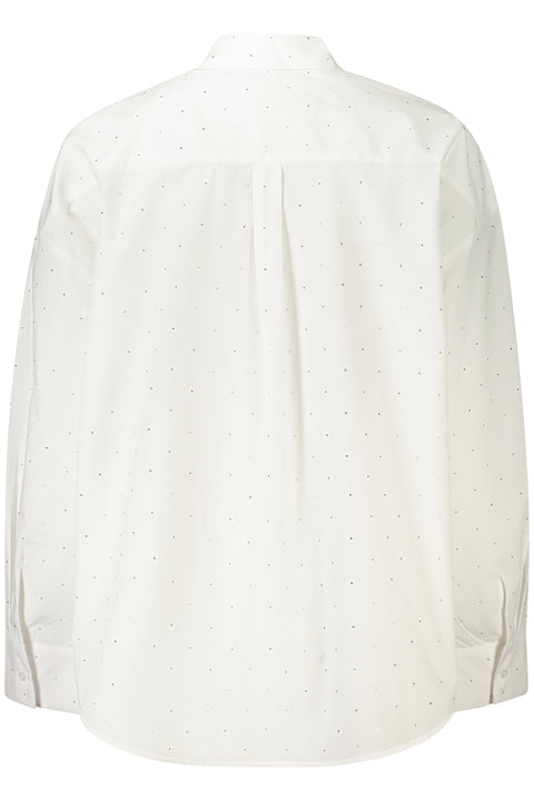 Guess Jeans Camicia Maniche Lunghe Donna Bianco