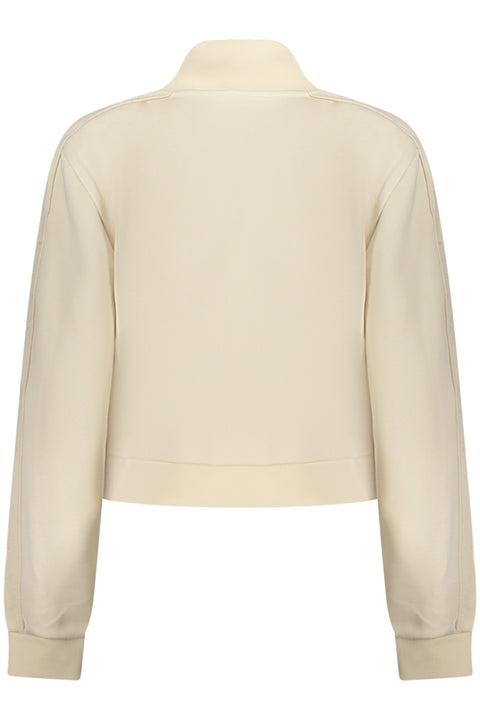 Guess Jeans Felpa Con Zip Donna Beige