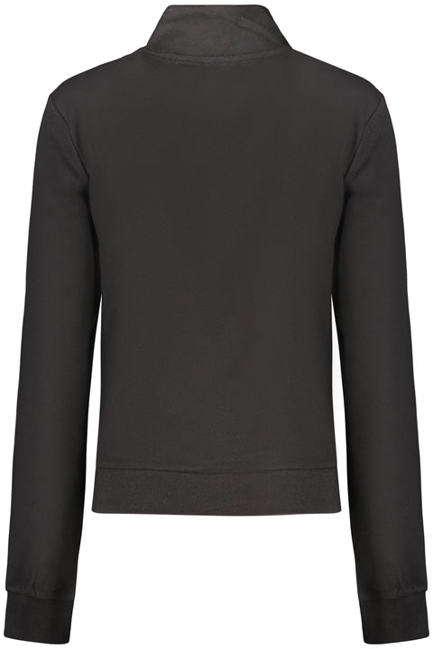 Guess Jeans Felpa Con Zip Donna Nero
