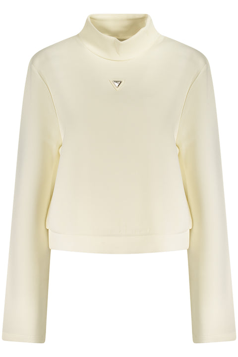 Guess Jeans Felpa Senza Zip Donna Bianco