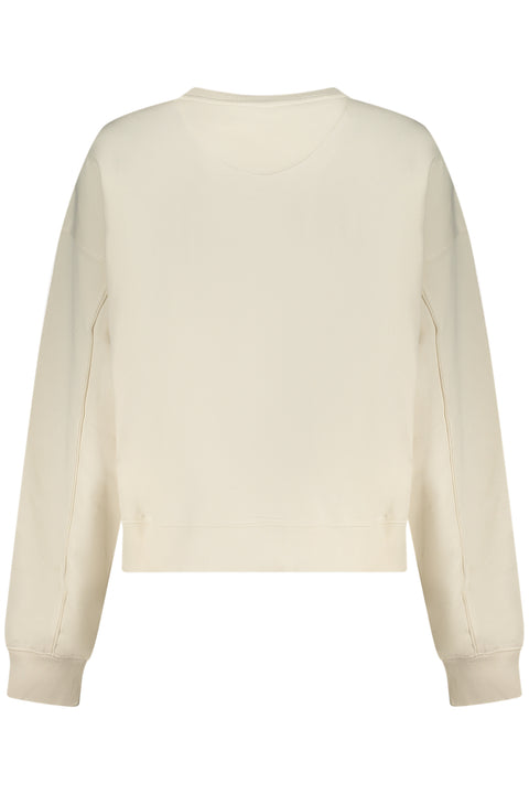 Guess Jeans Felpa Senza Zip Donna Bianco