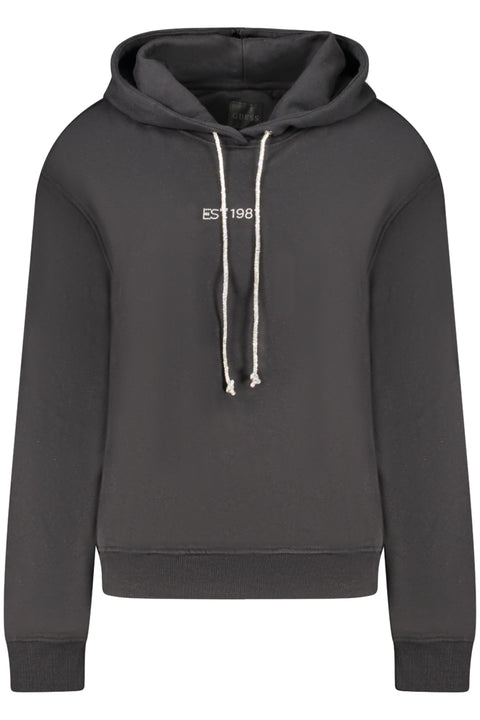 Guess Jeans Felpa Senza Zip Donna Nero