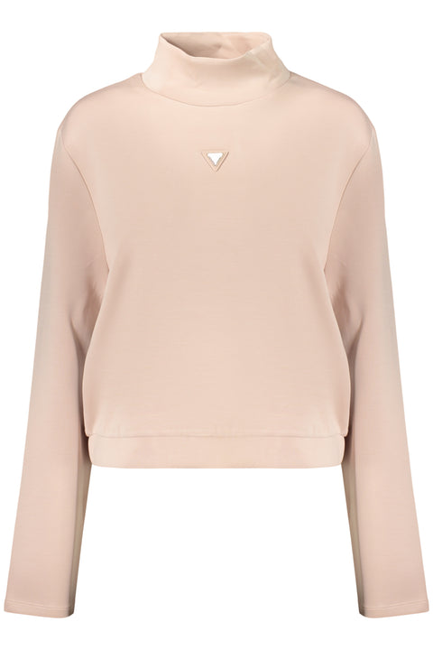 Guess Jeans Felpa Senza Zip Donna Rosa