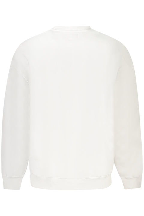 Guess Jeans Felpa Senza Zip Uomo Bianco