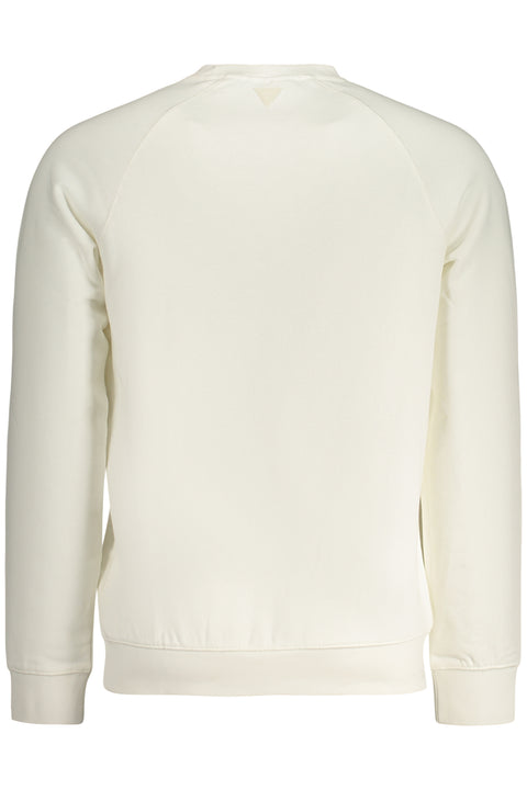 Guess Jeans Felpa Senza Zip Uomo Bianco