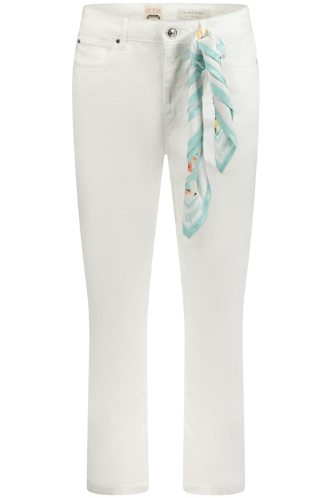 Guess Jeans Jeans Denim Donna Bianco