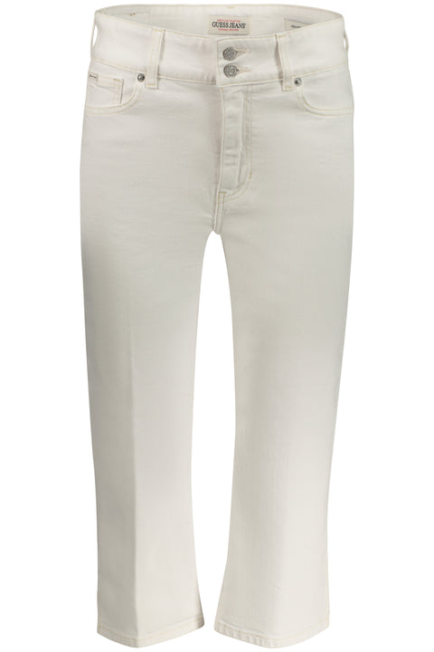 Guess Jeans Jeans Pinocchietto Donna Bianco