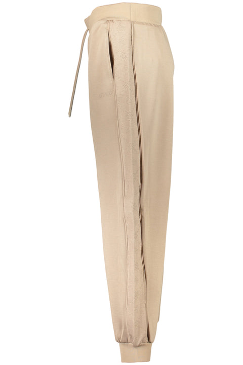 Guess Jeans Pantalone Tuta Lungo Donna Beige