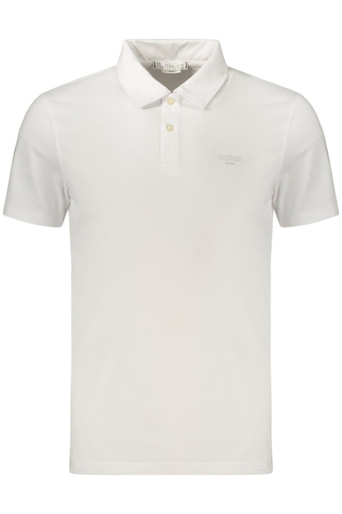 Guess Jeans Polo Maniche Corte Uomo Bianco