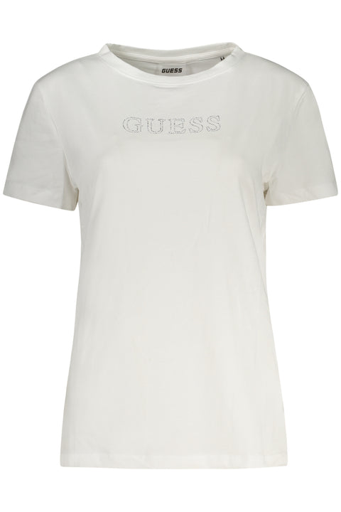Guess Jeans T-Shirt Maniche Corte Donna Bianco