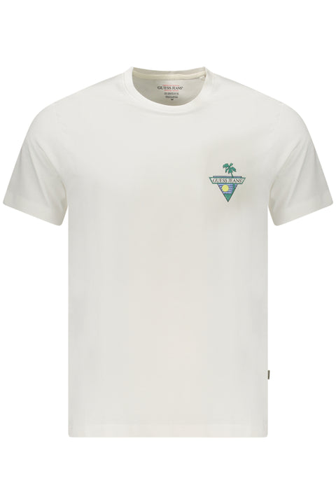 Guess Jeans T-Shirt Maniche Corte Uomo Bianco